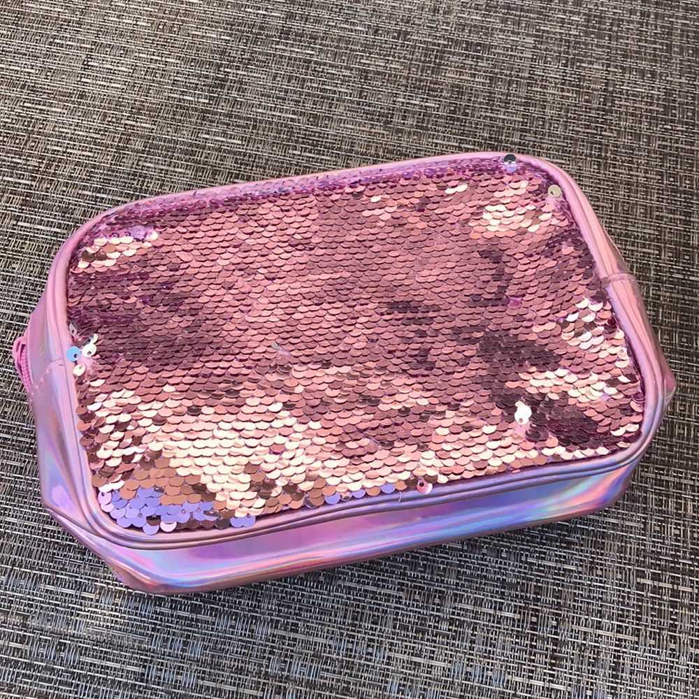 Ulta sequin cosmetics bag